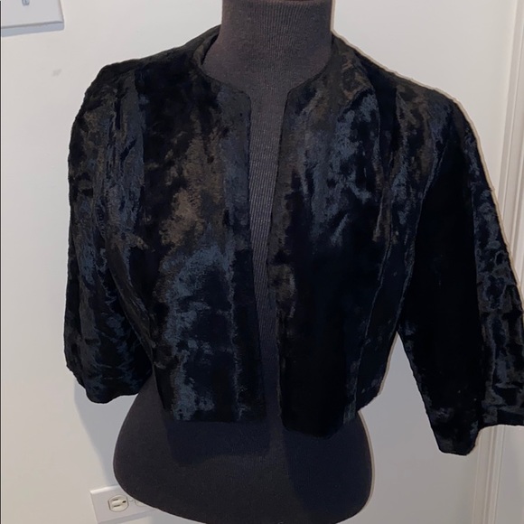 BAAR & BEARDS INC VINTAGE BOLERO  FAUX FUR JACKET - Picture 1 of 8